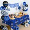 Graduation Party Balloons 2026 – 63PCS Blue & Black Latex Balloon Set with Congrats Grad Caps, Ribbons & Class of 2026 Designs